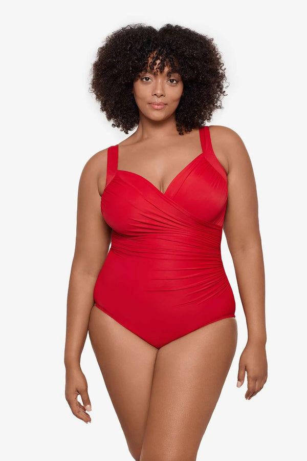 MiracleSuit Women’s Solids Plus Size Sanibel One Piece