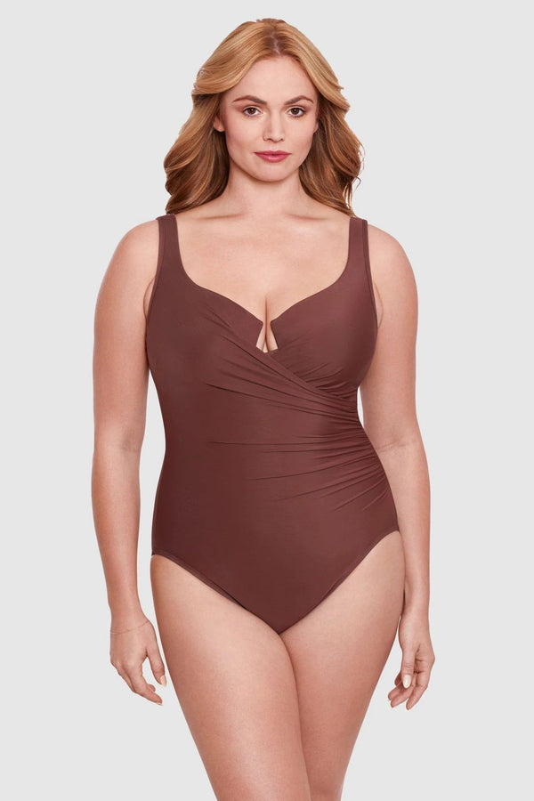 MiracleSuit Women'S Solids Plus Size Escape One Piece