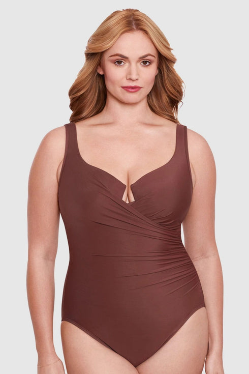 MiracleSuit Women'S Solids Plus Size Escape One Piece