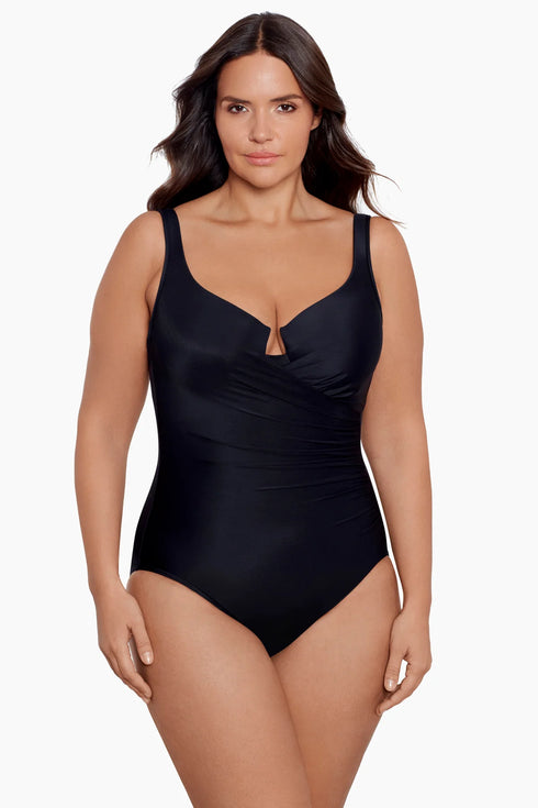 MiracleSuit Women’s Solids Plus Size Escape One Piece
