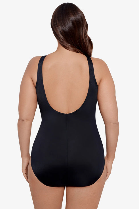 MiracleSuit Women’s Solids Plus Size Oceanus One Piece