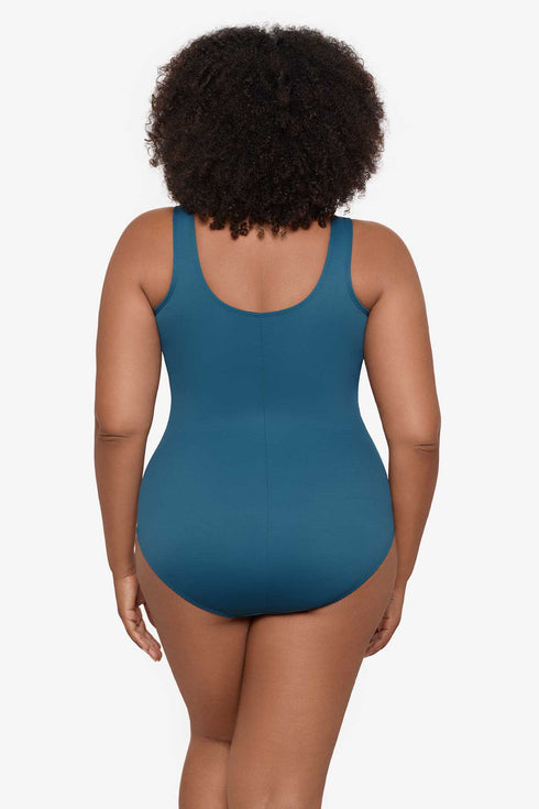 MiracleSuit Women’s Solids Plus Size Oceanus One Piece