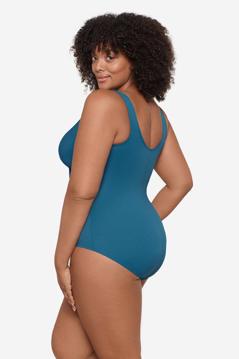 MiracleSuit Women’s Solids Plus Size Oceanus One Piece