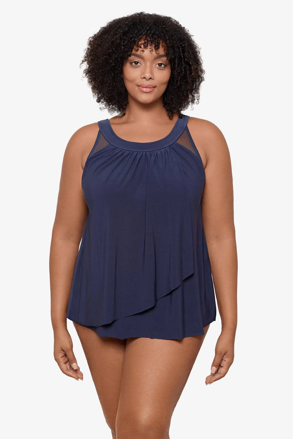 MiracleSuit Illusionists Plus Size Ursula Tankini Top