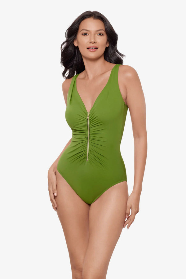 MiracleSuit Razzle Dazzle Zipt One Piece