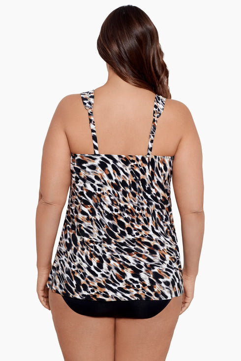 MiracleSuit Fur Realz Plus Size Dazzle Tankini Top