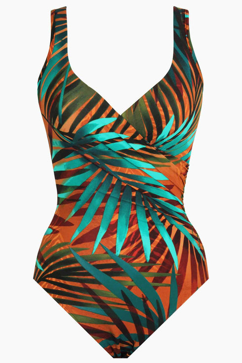 MiracleSuit Tamara Tigre It's A Wrap One Piece Swimsuit