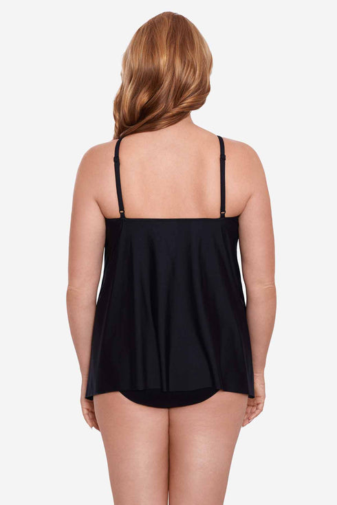 MiracleSuit Precioso Peephole Plus Size Tankini Top