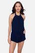 MagicSuit Solid Piper One Piece Romper Swimsuit