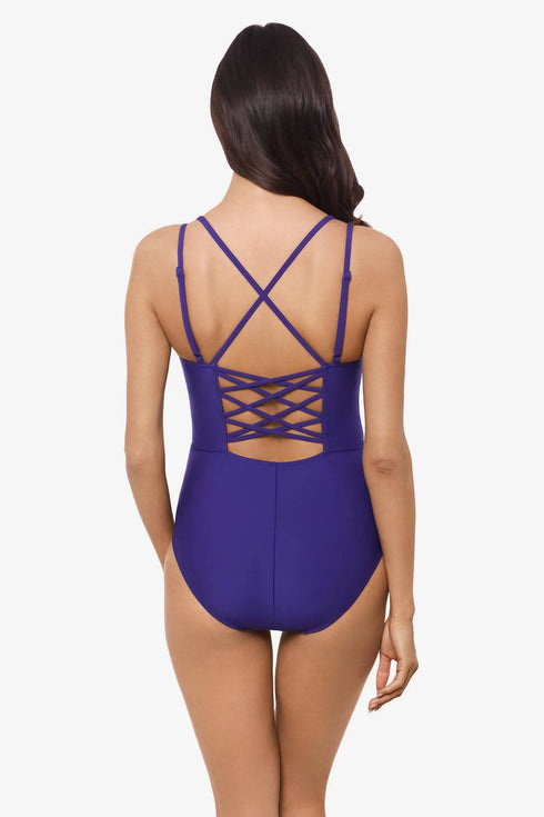 MagicSuit Solid Sigourney One Piece Swimsuit