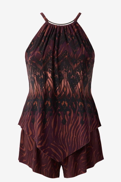 MagicSuit Zabra Goldie One Piece Romper Swimsuit