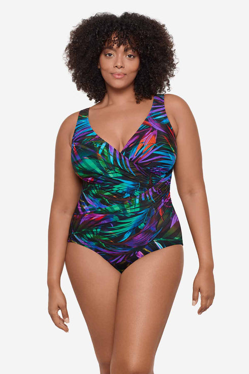 MiracleSuit Plus Size Palma Paradiso Oceanus One Piece Swimsuit