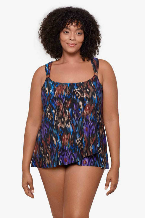 MiracleSuit Tapiz Dazzle Plus Size Tankini Top