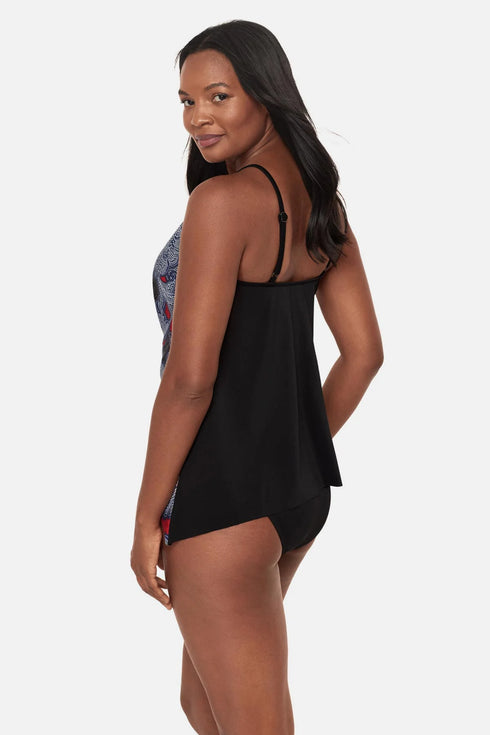 Miraclesuit Steel Magnolias Peephole Tankini Top