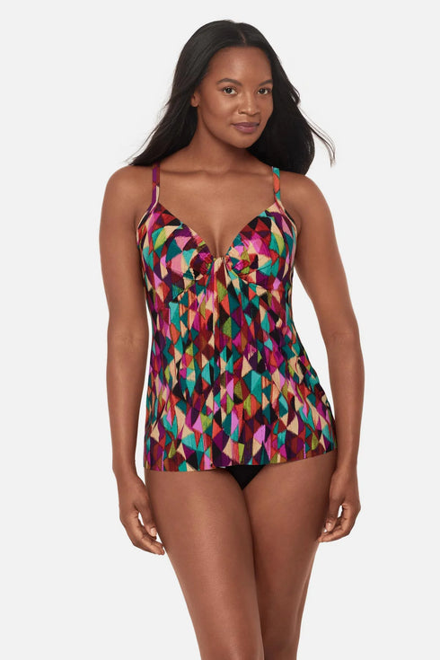 Miraclesuit Farfalle Marina Tankini Top