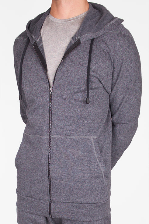Shan Relaxation Versatile zip-up hoodie