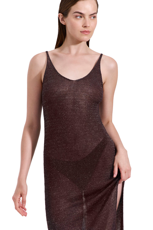 Gottex Luma Solar Shimmer Knit Dress