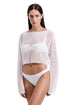 Gottex Luma Monaco Net Crochet Crop Top