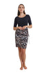 Gottex Modest Surplice Skirt with Side Shirring