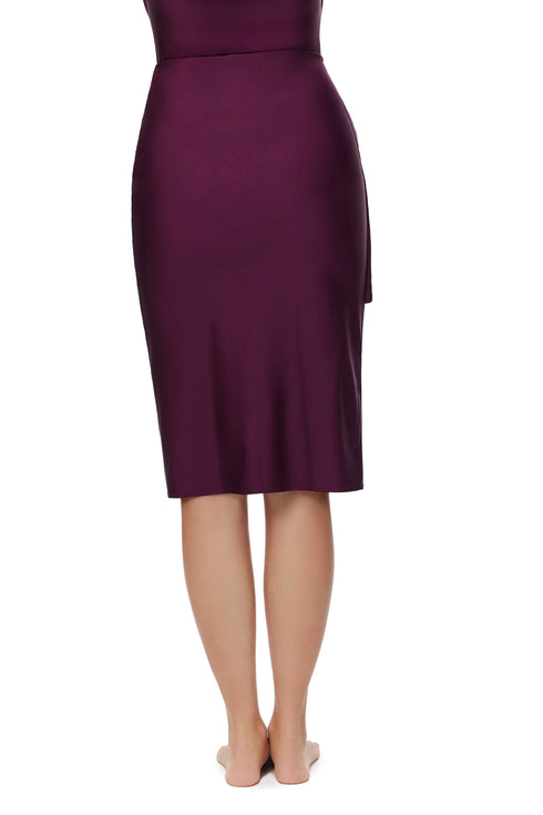 Gottex Modest Faux Wrap Skirt with Tie