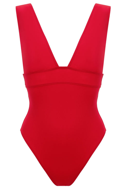 Shan Intemporel Timeless plunge one-piece swimsuit