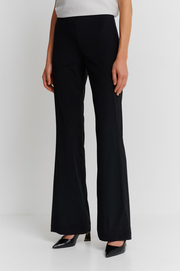 Shan Soie Silk Flared Trousers