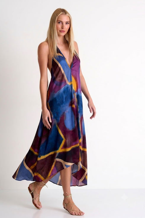 Shan Soie Silk Maxi Dress