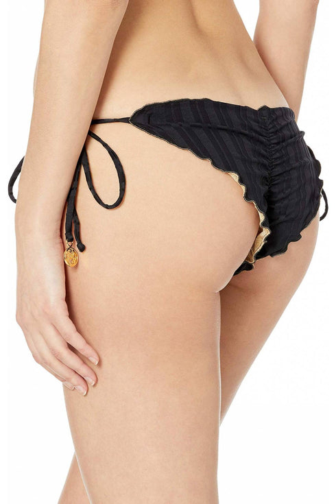 Luli Fama Turi Turai Wavey Ruched Back Brazilian Tie Side Bottom