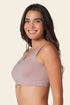 Leonisa Mastectomy Pocketed Lace Trim Wireless Bra