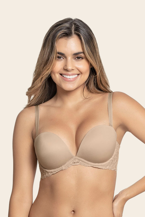 Leonisa The 3d Bra: Triple Push-up Plunge Bra