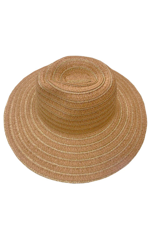 Luli Fama Luli Hat Metallic Bell Brim Fedora