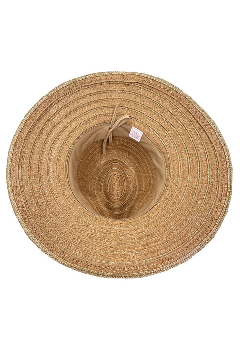 Luli Fama Luli Hat Metallic Bell Brim Fedora
