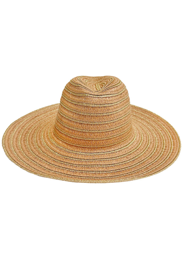 Luli Fama Luli Hat Metallic Bell Brim Fedora