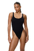 Gottex Au Naturel Tubular High Leg Ring Detail One Piece