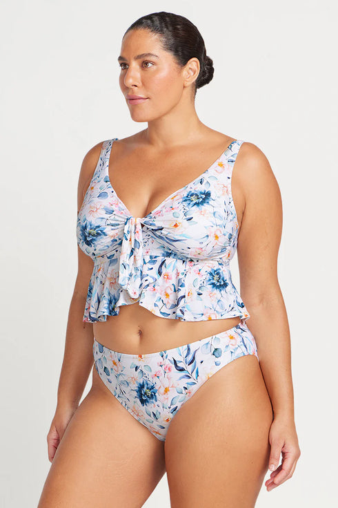 Artesands White Cordelia Rubens Midriff Bikini Top