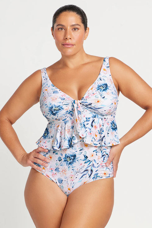 Artesands White Cordelia Rubens Midriff Bikini Top