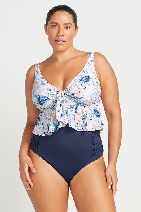 Artesands White Cordelia Rubens Midriff Bikini Top