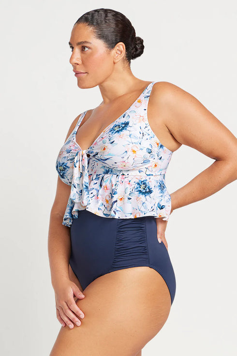 Artesands White Cordelia Rubens Midriff Bikini Top