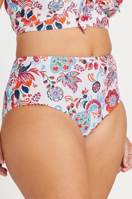 Artesands Loquacious Mondrian Reversible High Waist Swim Pant