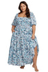 Artesands Ze Blu Handel Cotton Maxi Dress