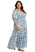 Artesands Ze Blu Handel Cotton Maxi Dress