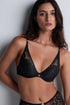 Aubade Love Soul Shoulder Plunge Bra Black