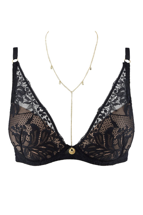 Aubade Gold Pleasure Plunge bra