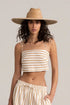 Gottex Beach Life Shoulder Tie Cover Up Crop Top