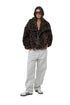 Gottex Beach Life The Leopard Fleece Button-Up Cozy Coat