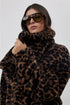 Gottex Beach Life The Leopard Fleece Button-Up Cozy Coat