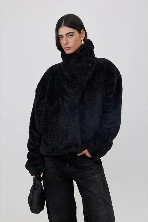 Gottex Beach Life The Button-Up Fleece Cozy Coat