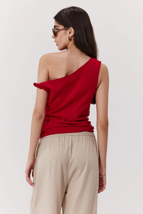 Gottex Beach Life Terra One Shoulder Beach Shirt