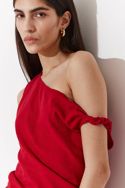 Gottex Beach Life Terra One Shoulder Beach Shirt