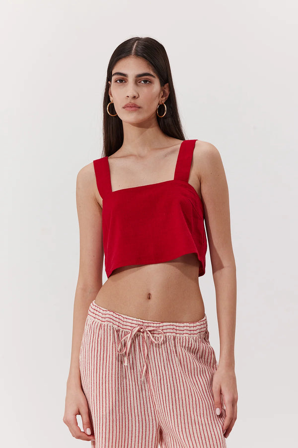Gottex Beach Life Terra Square Neck Crop Top